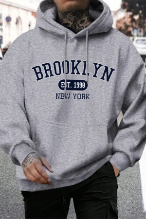 Brooklyn Est 1998 New York Printing Men Hoodies TheFashionFever 2