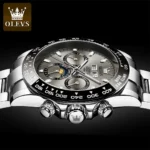 OLEVS Automatic Mechanical Watch for Men TOP Brand Original Stainless Steel Luminous Waterproof Wrist Watch 2