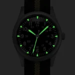G10 34.5mm Retro Military Watch 316L Stainless Steel K1 Mineral Glass Luminous Personality Sports Quartz Men 5