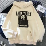 Lana Del Rey Hoodies Man 90s Kawaii Anime Sweatshirt Long Sleeves Crewneck Comfortable Fleece Warm Streetwear 3