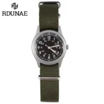 G10 34.5mm Retro Military Watch 316L Stainless Steel K1 Mineral Glass Luminous Personality Sports Quartz Men 2