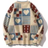 Y2k Vintage Sweater Men Hip Hop Streetwear 2025 2