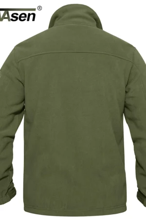 Men's Fleece Jacket Soft Warmth Windproof Full Zip Up Coat Multiple Zipper Pockets Hiking Working Outdoors Windbreaker TheFashionFever 2