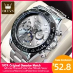 OLEVS Automatic Mechanical Watch for Men TOP Brand Original Stainless Steel Luminous Waterproof Wrist Watch