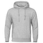 Solid Color Men Hoodies Fleece Warm 2
