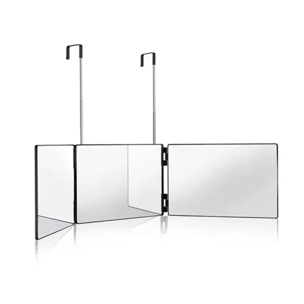 Retractable Adjustable Hanging Three Mirrors Makeup Folding Three Mirrors Three Fold Mirror Spot Portable Cosmetic 2