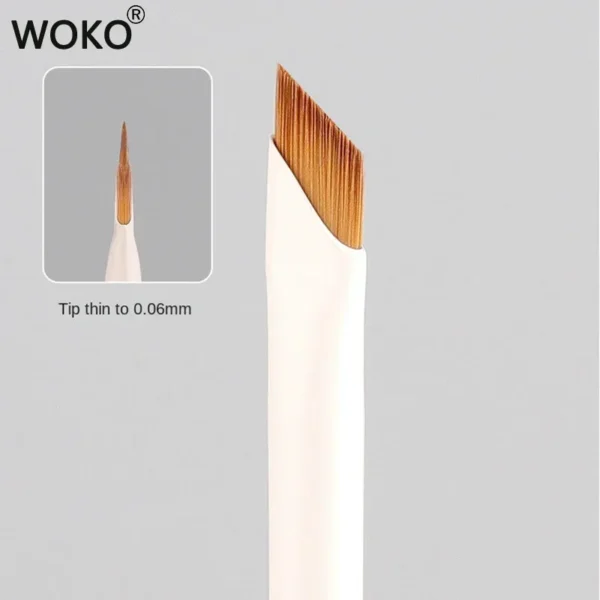 Upgrade Blade Eyeliner Brush Ultra Thin Fine Angle Flat Eyebrow Brush Under The Eye Makeup Brushes Precise Detail Brush white 2