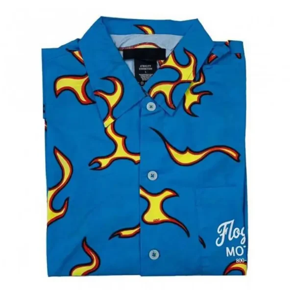 Men Golf Flame Le Fleur Tyler The Creator Cotton Camisas Casual Shirts 4
