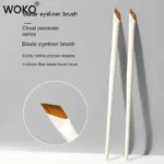 Upgrade Blade Eyeliner Brush Ultra Thin Fine Angle Flat Eyebrow Brush Under The Eye Makeup Brushes Precise Detail Brush white 3