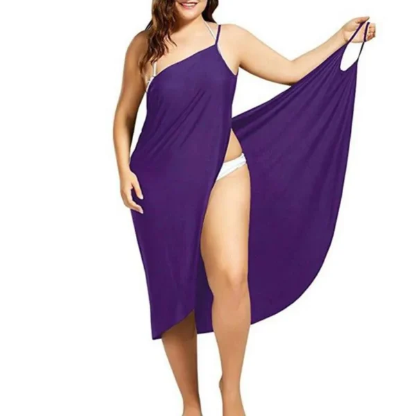 Femme Dress For Women Sling Beach Dresses Sarong Cover Up Warp Pareo Backless Cross Swimwear 2