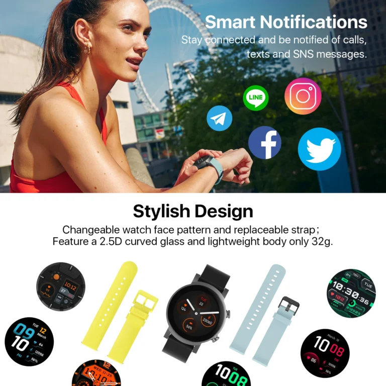 Ticwatch E3 Wear OS Smartwatch Snapdragon 4100 8GB ROM IP68 Waterproof Google Pay iOS and Android Compatible 5