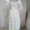 women clothing 2025 new small fresh floral slim fit slit European and American camisole dress 3