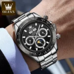 OLEVS Automatic Mechanical Watch for Men TOP Brand Original Stainless Steel Luminous Waterproof Wrist Watch 3