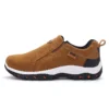 New Men Slip on Hiking Shoes PU Leather Climbing Footwear 5