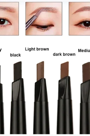 2 in 1 Eyebrow pencil professional Cosmetics makeup for women 5 Colors Waterproof Eyebrow Tattoo brush Long Lasting eyebrow pen