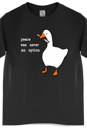 Peace Was Never An Option Prints Mans Cotton Tee Clothing Creativity All-math Short Sleeve Men T-Shirt 2