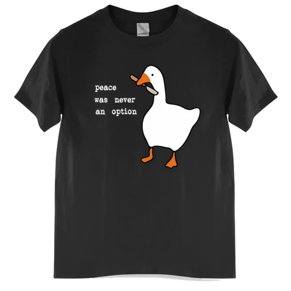 Peace Was Never An Option Prints Mans Cotton Tee Clothing Creativity All-math Short Sleeve Men T-Shirt 2