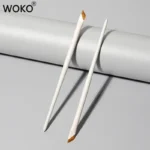 Upgrade Blade Eyeliner Brush Ultra Thin Fine Angle Flat Eyebrow Brush Under The Eye Makeup Brushes Precise Detail Brush white 4