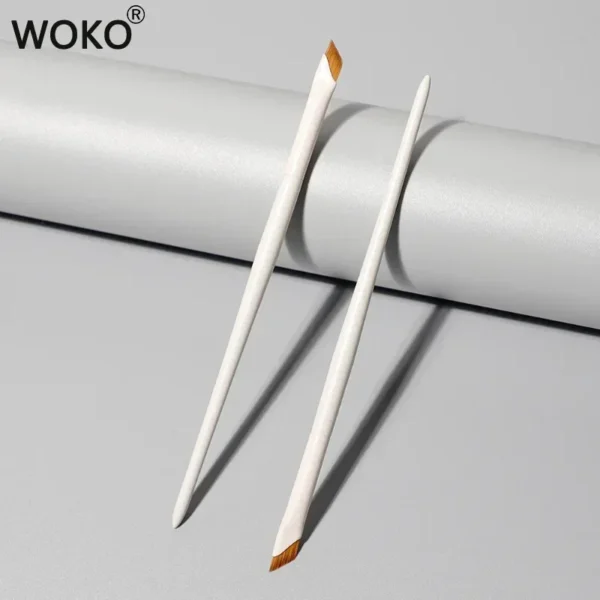 Upgrade Blade Eyeliner Brush Ultra Thin Fine Angle Flat Eyebrow Brush Under The Eye Makeup Brushes Precise Detail Brush white 4