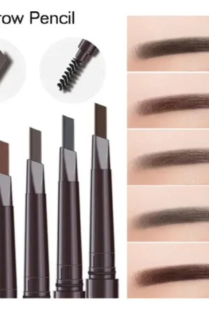 2 in 1 Eyebrow pencil professional Cosmetics makeup for women 5 Colors Waterproof Eyebrow Tattoo brush Long Lasting eyebrow pen 2