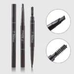 2 in 1 Eyebrow pencil professional Cosmetics makeup for women 5 Colors Waterproof Eyebrow Tattoo brush Long Lasting eyebrow pen 4