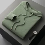 Men's cashmere One-piece ready-to-wear Hoodie 100% Merino Wool Knitted Sweatshirt 3