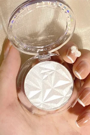 2 Colors Diamond Highlighter Powder Palette Glitter Face Contour Brighten Makeup Shimmer Ultra-concentrated Illuminate Cosmetic 2