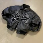 Jackets Y2K Coats Mens Hip Hop Leather Retro Embroidery Jacket Motorcycle Wear Leather Zipper Jacket