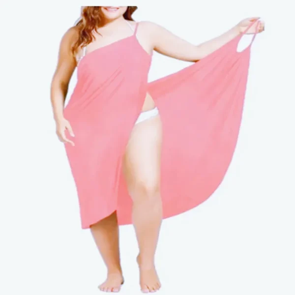 Femme Dress For Women Sling Beach Dresses Sarong Cover Up Warp Pareo Backless Cross Swimwear 6
