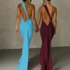 Women Party Club Evening Streetwear Bodycon Bodycon White Long Dress 2024 Summer Clothes 5