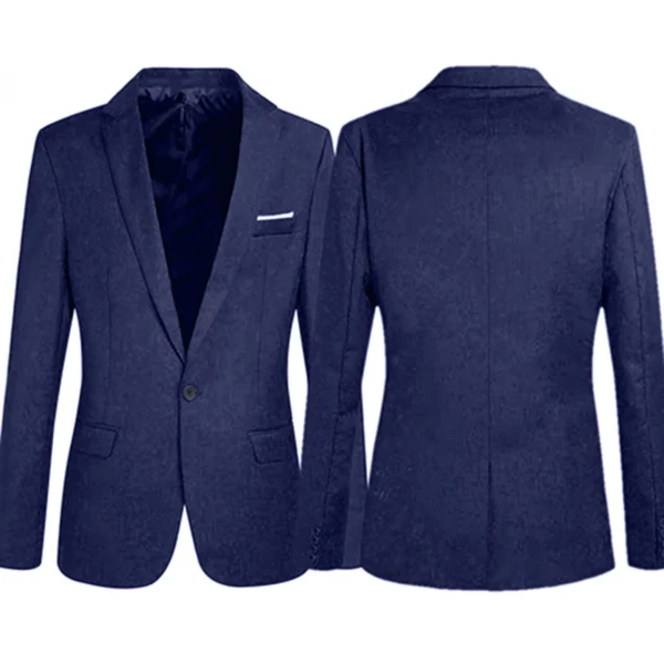Men Formal Business Suit Coat One Button Black Blue Red Men 6