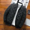 Autumn/Winter New Men's Cotton Coat Jacket 2025 Trendy Stand Collar Lightweight Warm TheFashionFever 3