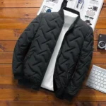 Autumn/Winter New Men's Cotton Coat Jacket 2025 Trendy Stand Collar Lightweight Warm TheFashionFever 3
