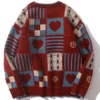 Y2k Vintage Sweater Men Hip Hop Streetwear 2025 5