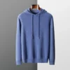 Men's cashmere One-piece ready-to-wear Hoodie 100% Merino Wool Knitted Sweatshirt