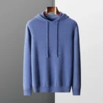 Men's cashmere One-piece ready-to-wear Hoodie 100% Merino Wool Knitted Sweatshirt