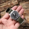 G10 34.5mm Retro Military Watch 316L Stainless Steel K1 Mineral Glass Luminous Personality Sports Quartz Men 3