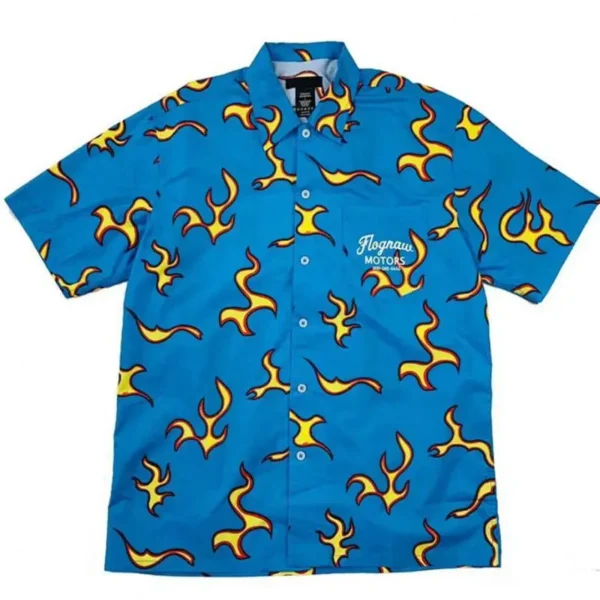 Men Golf Flame Le Fleur Tyler The Creator Cotton Camisas Casual Shirts
