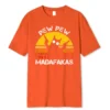 Pew Pew Madafakas Cat With Two Guns Printing Men T Shirts 3