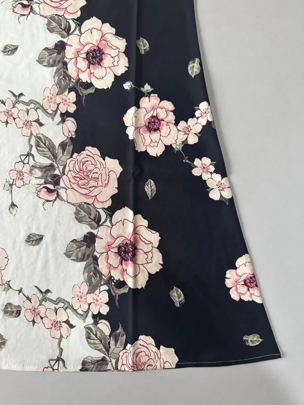 2025 European and American Cross Border Women's New Dress V-neck Sleeveless Sexy Printed Large Hem Foreign Trade Dress 4