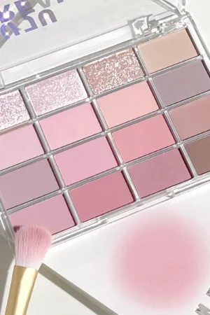 JUJu 16-color eye shadow matte pearl light flash low saturated earth color daily makeup eye shadow 2