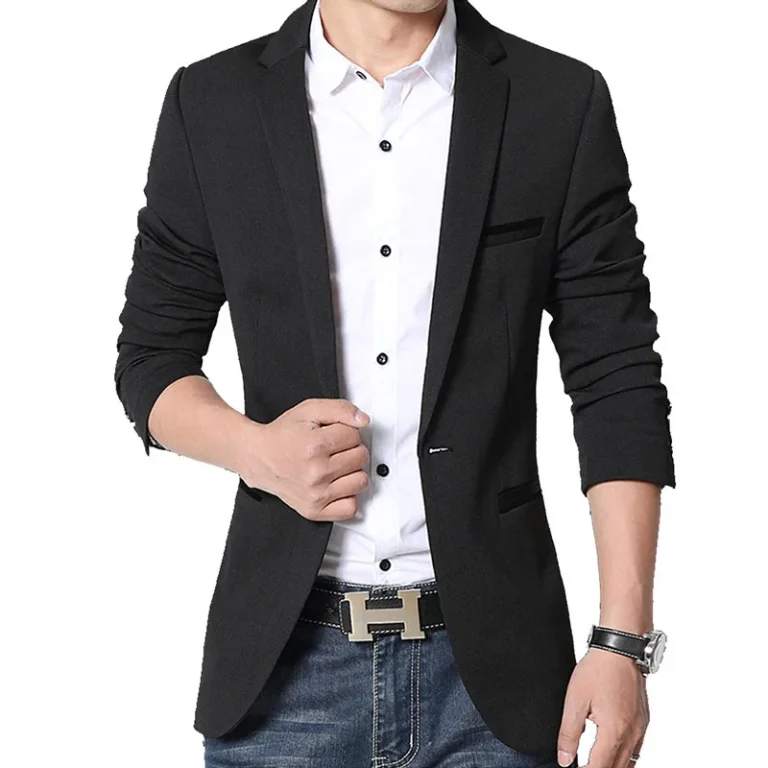 Men's Casual Blazer 2025 Autumn New Fashion Slim Business Suit Coat Gentleman 3