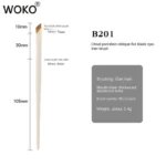 Upgrade Blade Eyeliner Brush Ultra Thin Fine Angle Flat Eyebrow Brush Under The Eye Makeup Brushes Precise Detail Brush white 6