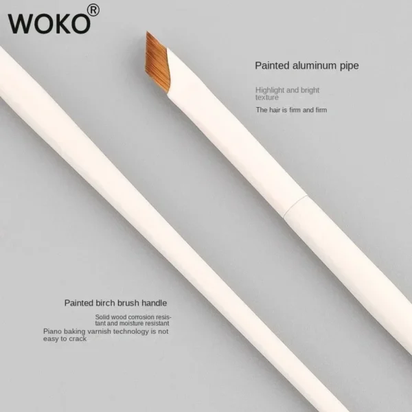 Upgrade Blade Eyeliner Brush Ultra Thin Fine Angle Flat Eyebrow Brush Under The Eye Makeup Brushes Precise Detail Brush white 5