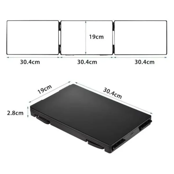 Retractable Adjustable Hanging Three Mirrors Makeup Folding Three Mirrors Three Fold Mirror Spot Portable Cosmetic 3