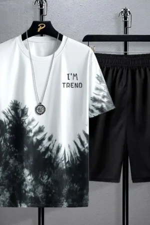 Men's Sets Fashion tracksuits Casual Ice Silk Short Sleeve 3D Printed Sports T-shirt+Shorts Basketball Set TheFashionFever