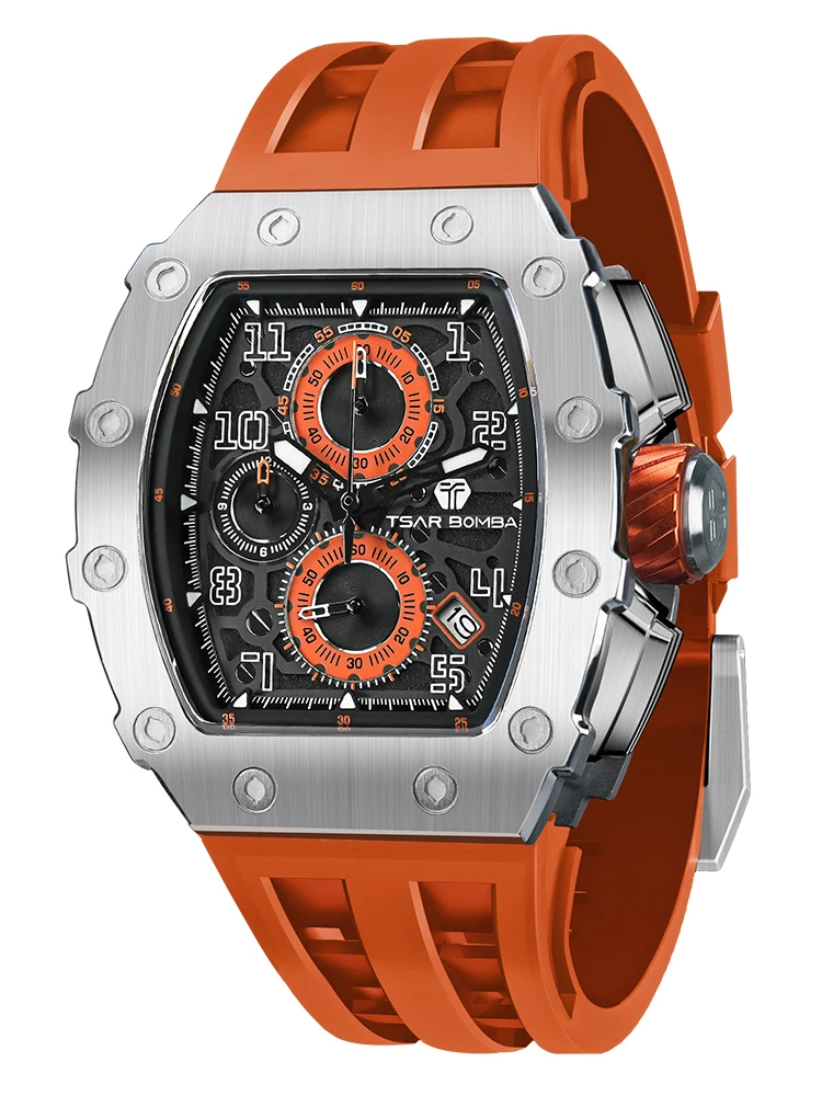 Silver - Orange