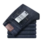 Wthinlee New Business Men's Jeans Casual Straight Stretch Fashion Denim Trousers Male Brand Clothing 2