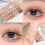 JUJu 16-color eye shadow matte pearl light flash low saturated earth color daily makeup eye shadow 3