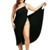 Femme Dress For Women Sling Beach Dresses Sarong Cover Up Warp Pareo Backless Cross Swimwear 4